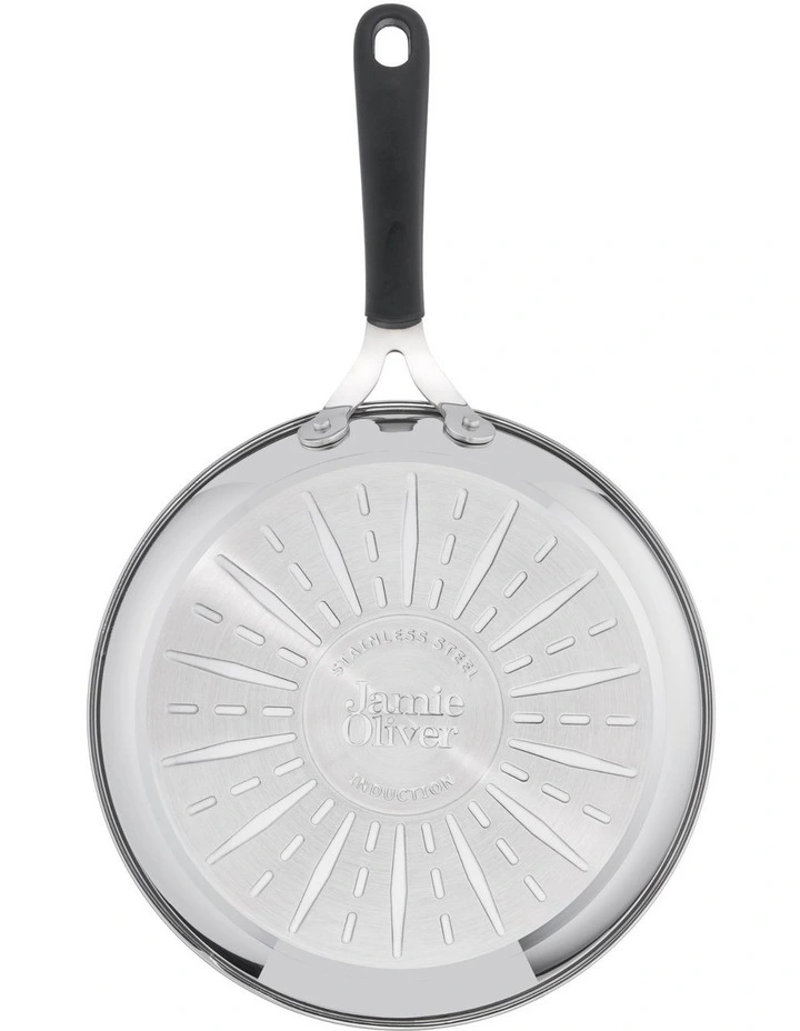 Jamie Oliver by Tefal – Kitchen Essentials Induction Non-Stick Stainless Steel Triple Pack — Myer deal Australia