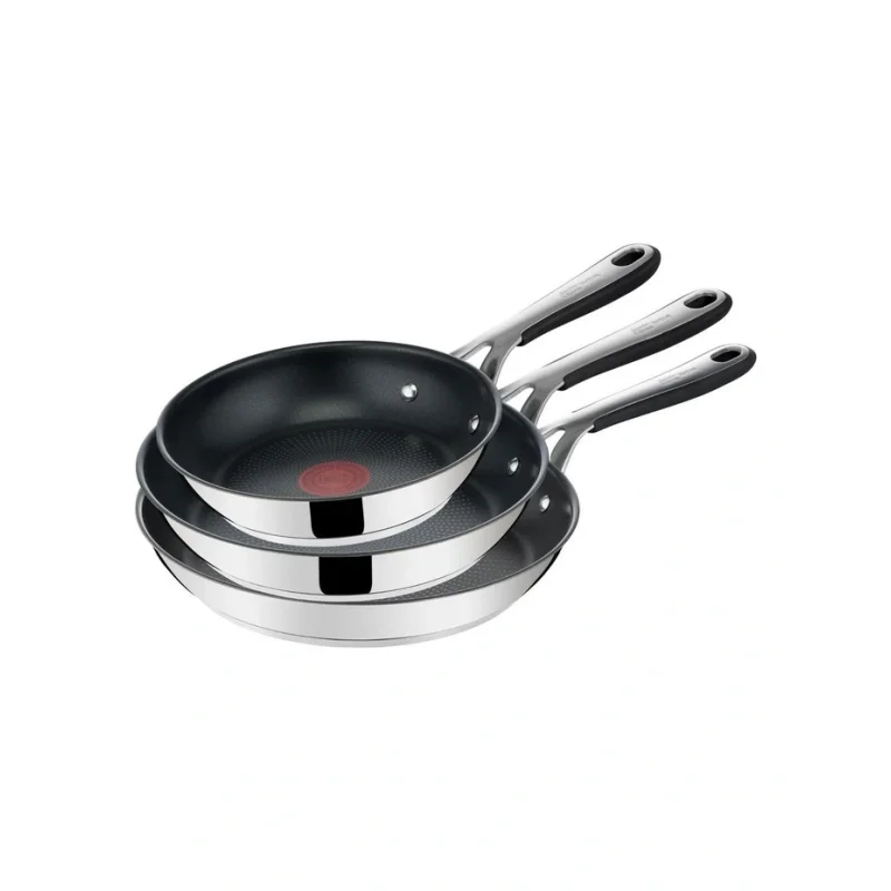 Jamie Oliver by Tefal – Kitchen Essentials Induction Non-Stick Stainless Steel Triple Pack — Myer deal Australia